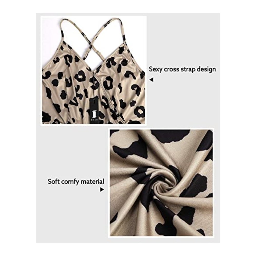 Womens Floral Print Deep V-Neck Casual Maxi Dress - Picture 6 of 7